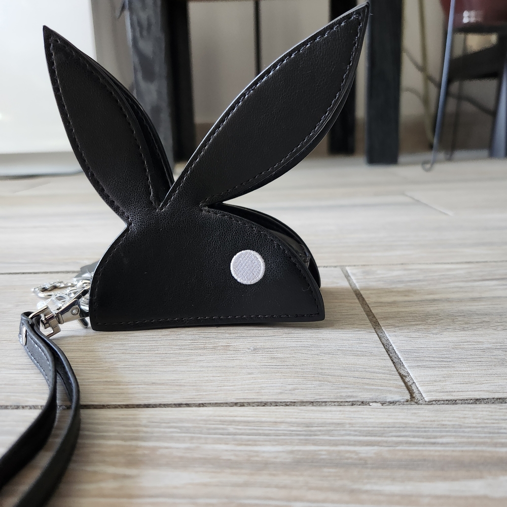 PLAYBOY Black Bunny Wristlet